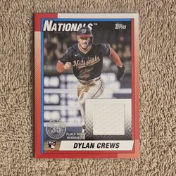 2025 TOPPS BASEBALL #90RU-DC DYLAN CREWS RC 35th ANNIVERSARY PLAYER WORN RELIC 