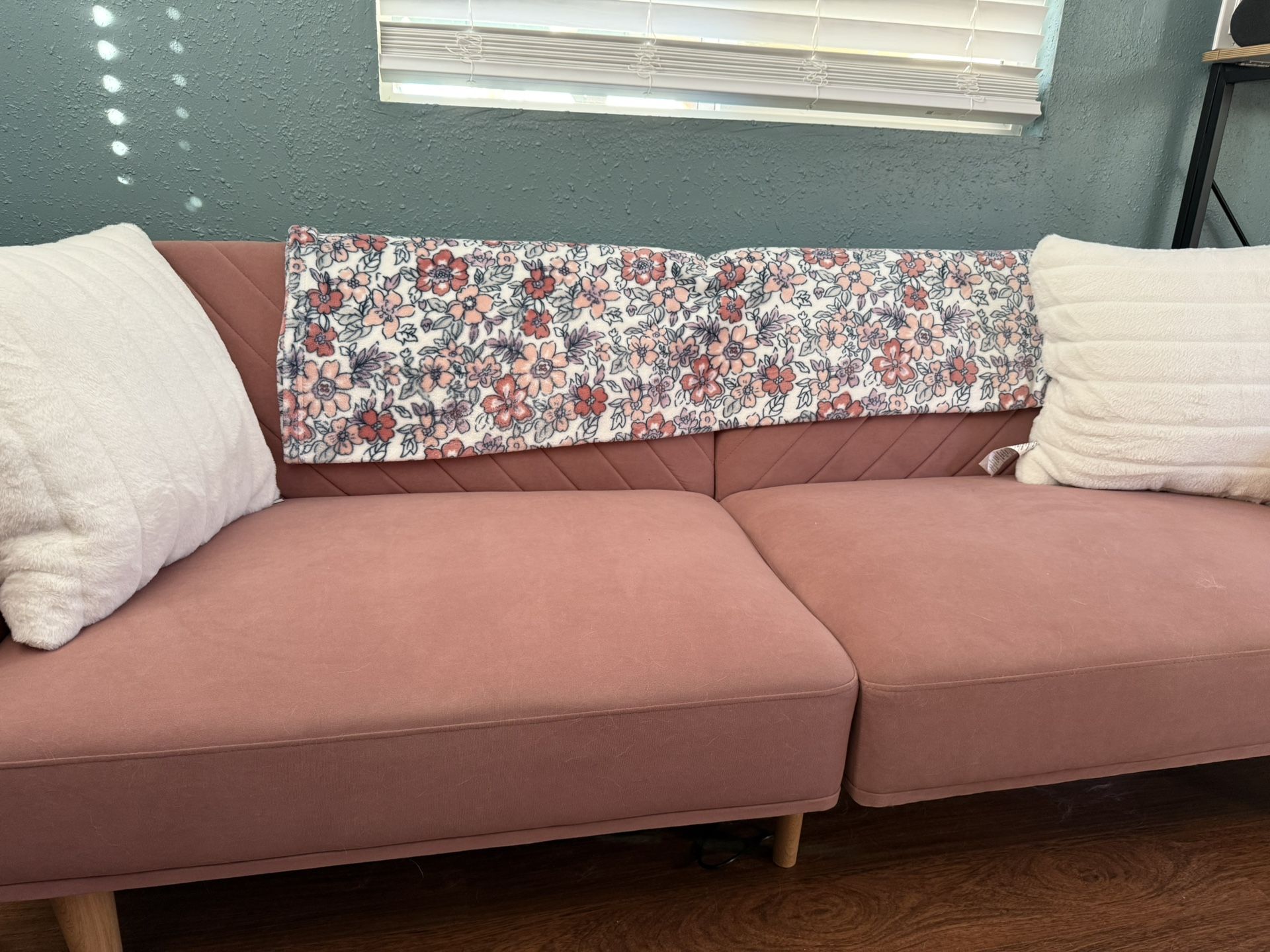 Pink Futon Couch 