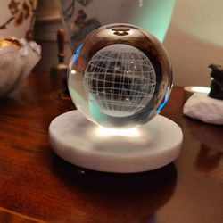 White Round Marble Pedestal Base Custom with ball Feet
