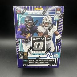 2025 Panini Donruss Optic NFL Football Purple Shock Blaster Box