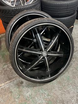 28 INCH RIMS AND TIRES 6 LUG 6x5.5