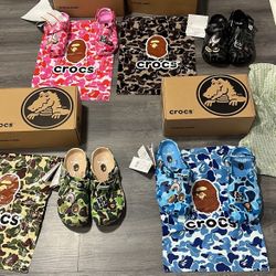 Bape Crocs All Sizes (100 Each)