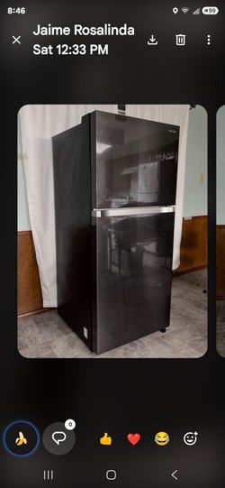 Black refrigerator