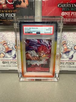 PSA 10 2025 ONE PIECE CHAMPIONSHIP 2025-26 EVENT PACK #083 SHANKS