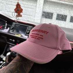 Burberry Pink Baseball Cap