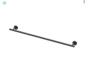 Gatco Black Level 24 in. Towel Bar in Matte