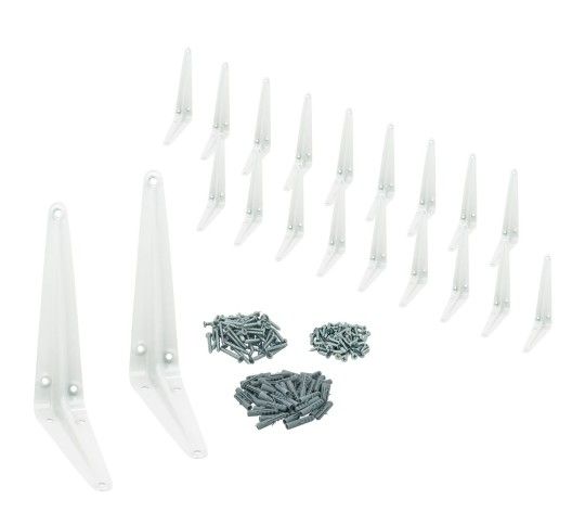 5" X 6" L Shaped Shelf Bracket , 20 Pack