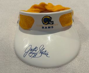 Los Angeles Rams Signed Sun Visor Jackie Slater