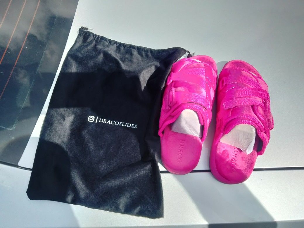 Pink Draco Slides Womens