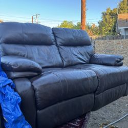 Brown Leather Couch