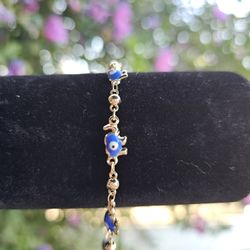 Elephant With The Evil Eye Bracelet 