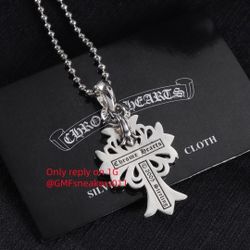 C.hrome H.earts Necklace