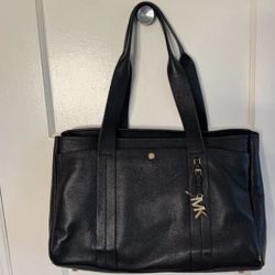 Michael Kors - Romee Large Pebbled Leather Tote Bag - Black