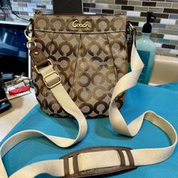 Coach Parker Signature Canvas Swingpack Crossbody Bag
