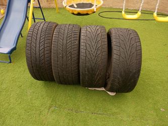 Set of 4 like-new tires. 305/35R24 Toyo Proxes/ Sailun Atrezzo