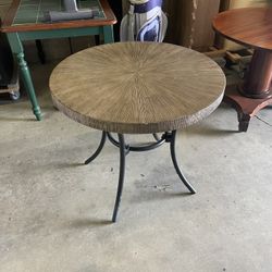 Metal outdoor table