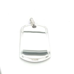 925 Sterling Silver Dog Tag Pendant 14.97grams 