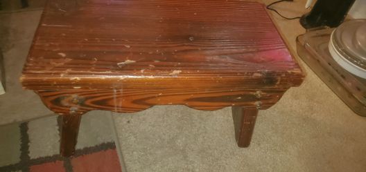 A very heavy footstool old