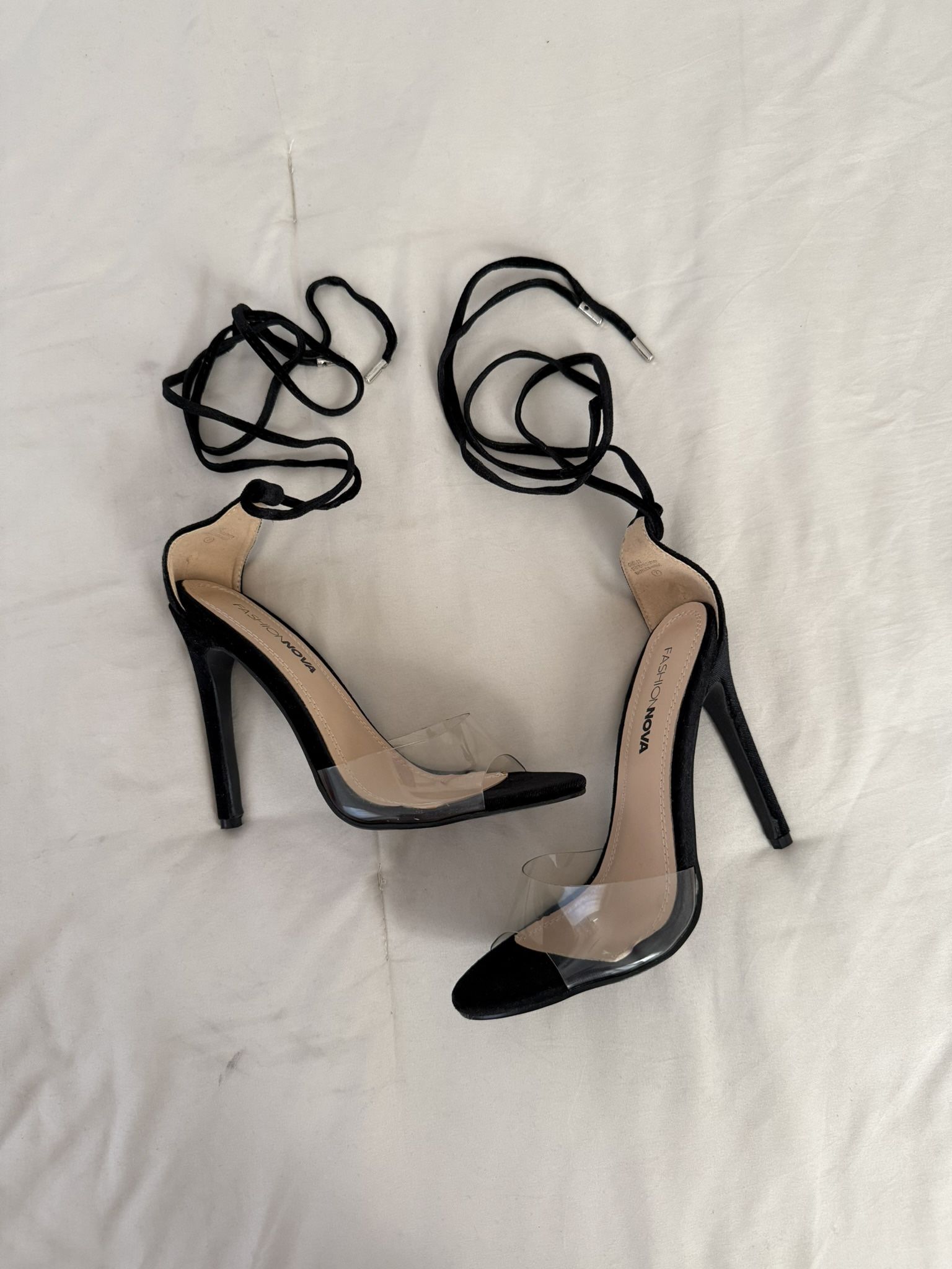 Black Suede Heels ( Size 7)