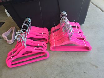 Pink hangers