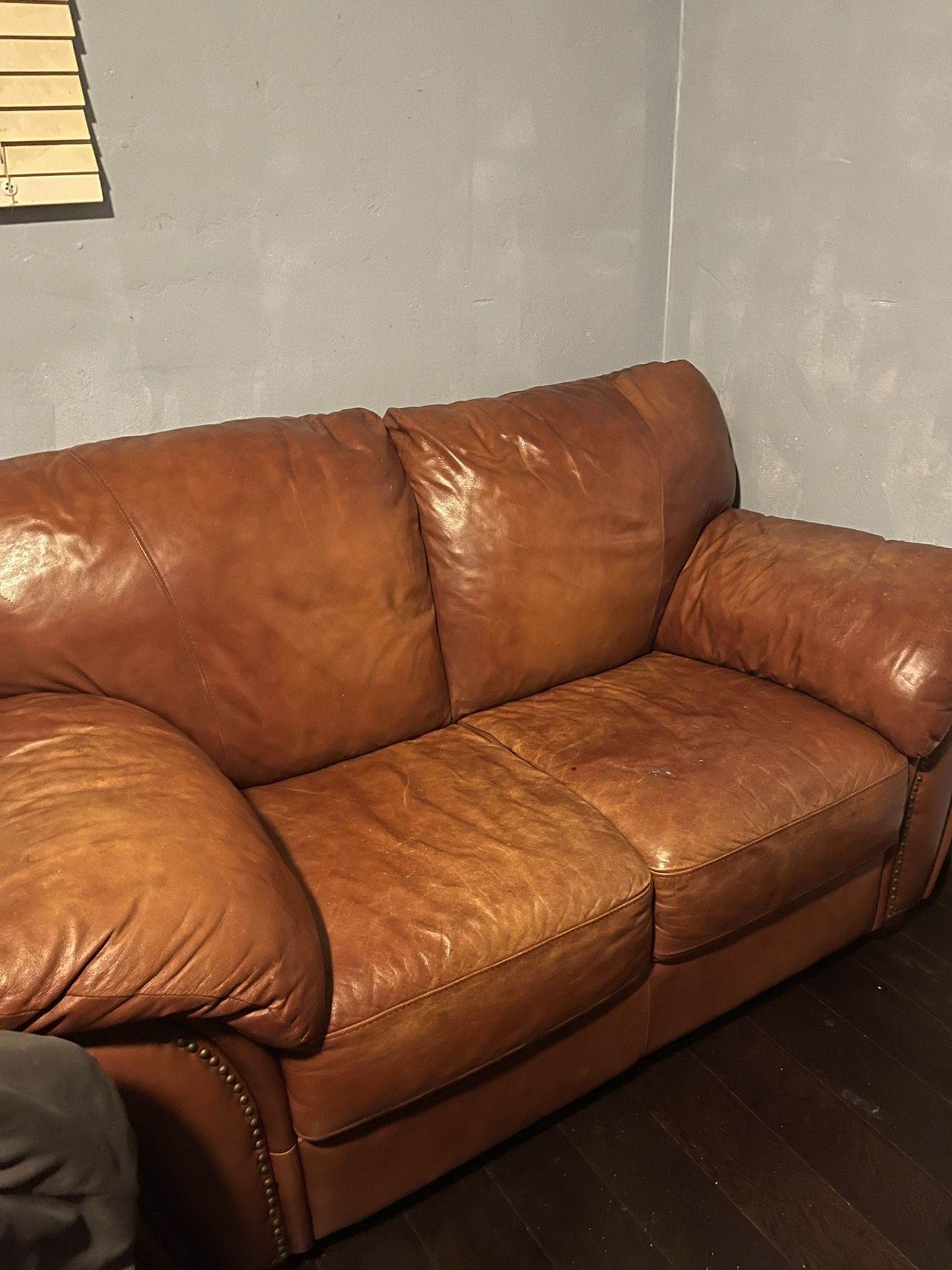 2 Seater Leather Couch