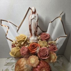 Virgin Mary Candle Bouquet