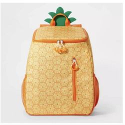 New! Sun Squad Pineapple Backpack Cooler 7.5 Qt