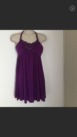 Purple sundress or could be worn as a top. Size small