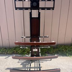 Tv Stand With Glass Shelves 