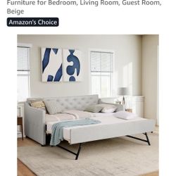 Daybed with Pop up Trundle, Twin Size