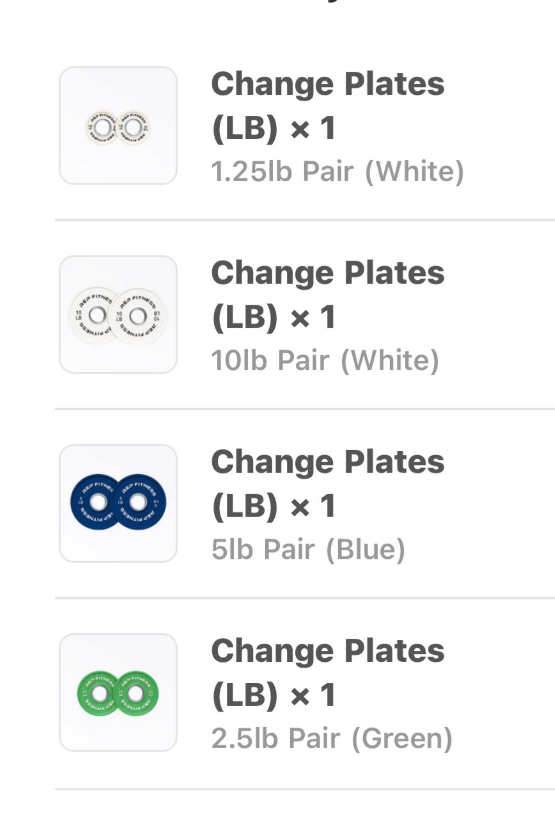 Lifting Plates Gym Weights REP Bumper Set