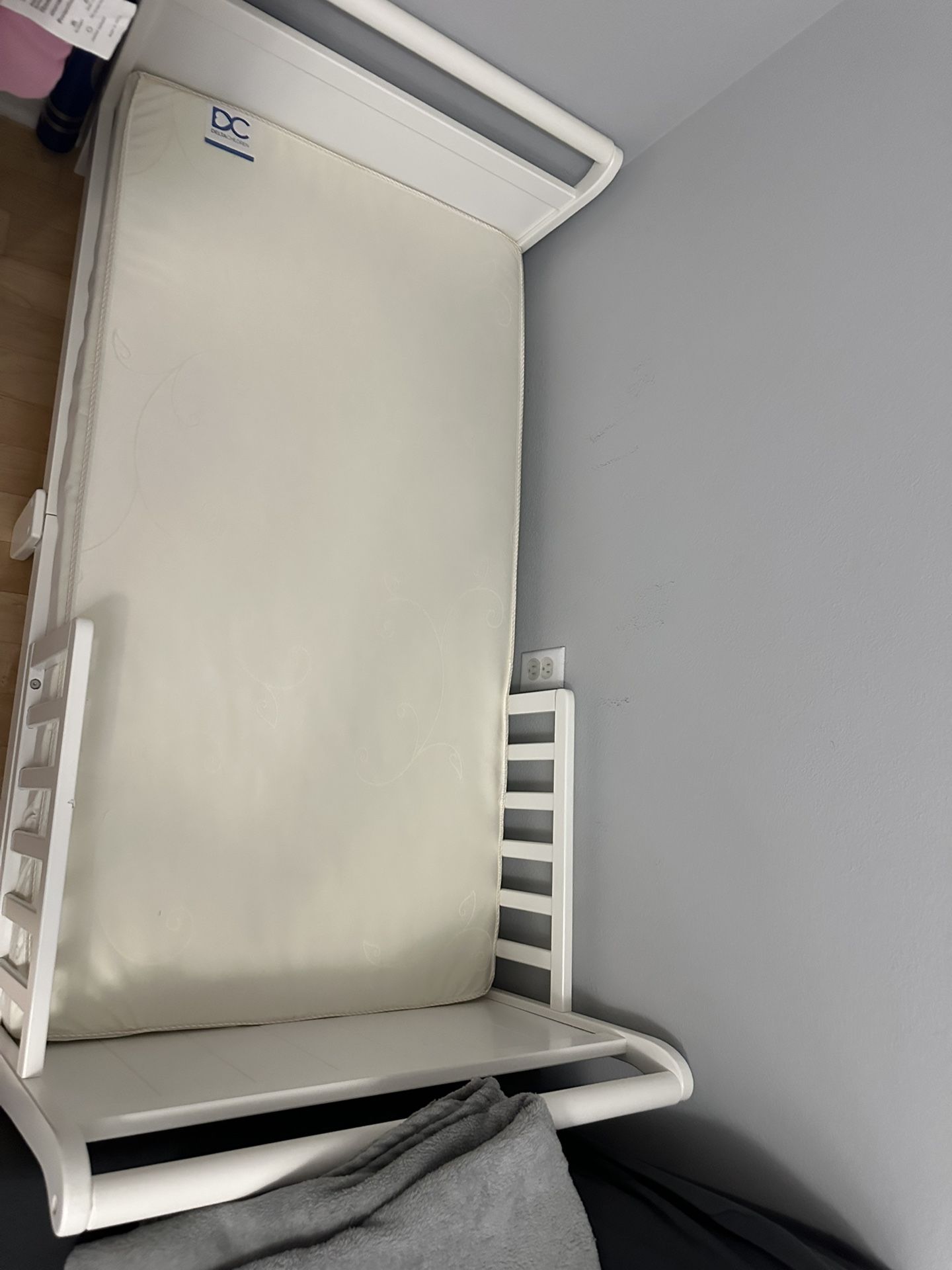 Toddler bed and mattress