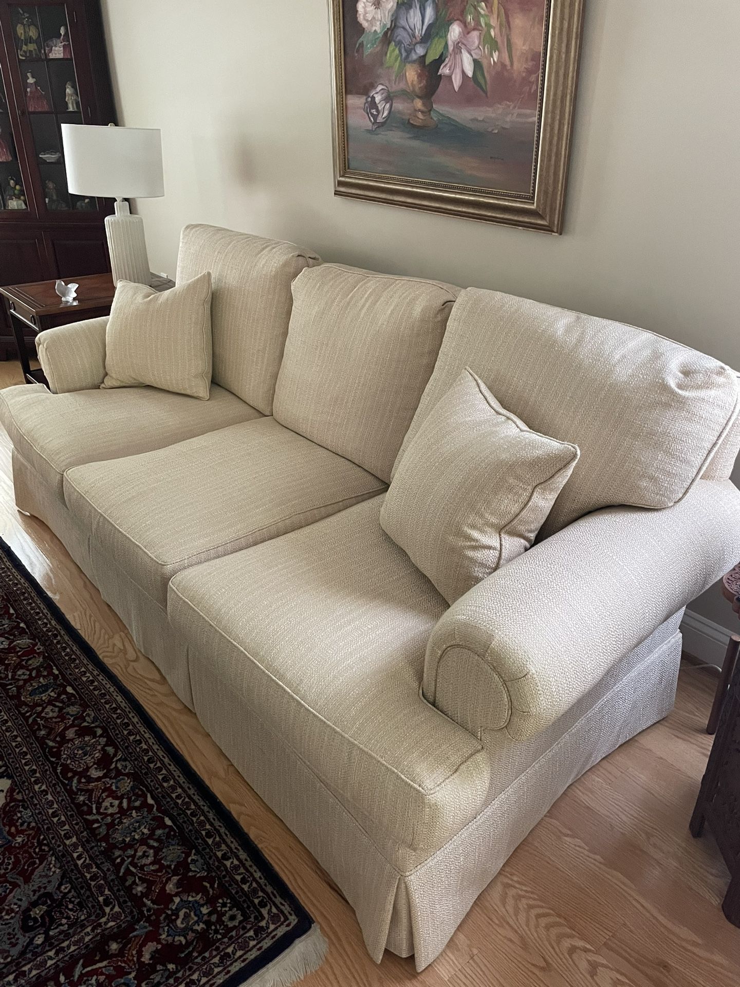 Elegant Living Room Sofa Set (large sofa + side sofa)- Valued at $5,500