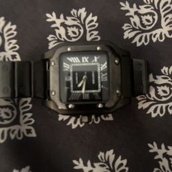 Black Cartier Watch