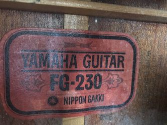 Two vintage  RED Label FG-230 12 string  guitars