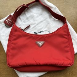Prada Re-Edition Nylon Bag Red – Authentic