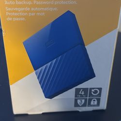 WD MyPassport 4TB External Portable Hard  Drive