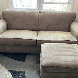 Sofa and Matching Ottoman