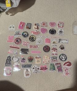 New Pack Of 50 Glitter Book Lover Stickers 