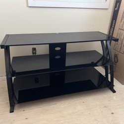 Glass T V Stand
