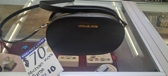 Michael Kors Black Oval Crossbody Bag
