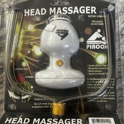 Battery-operated head massager