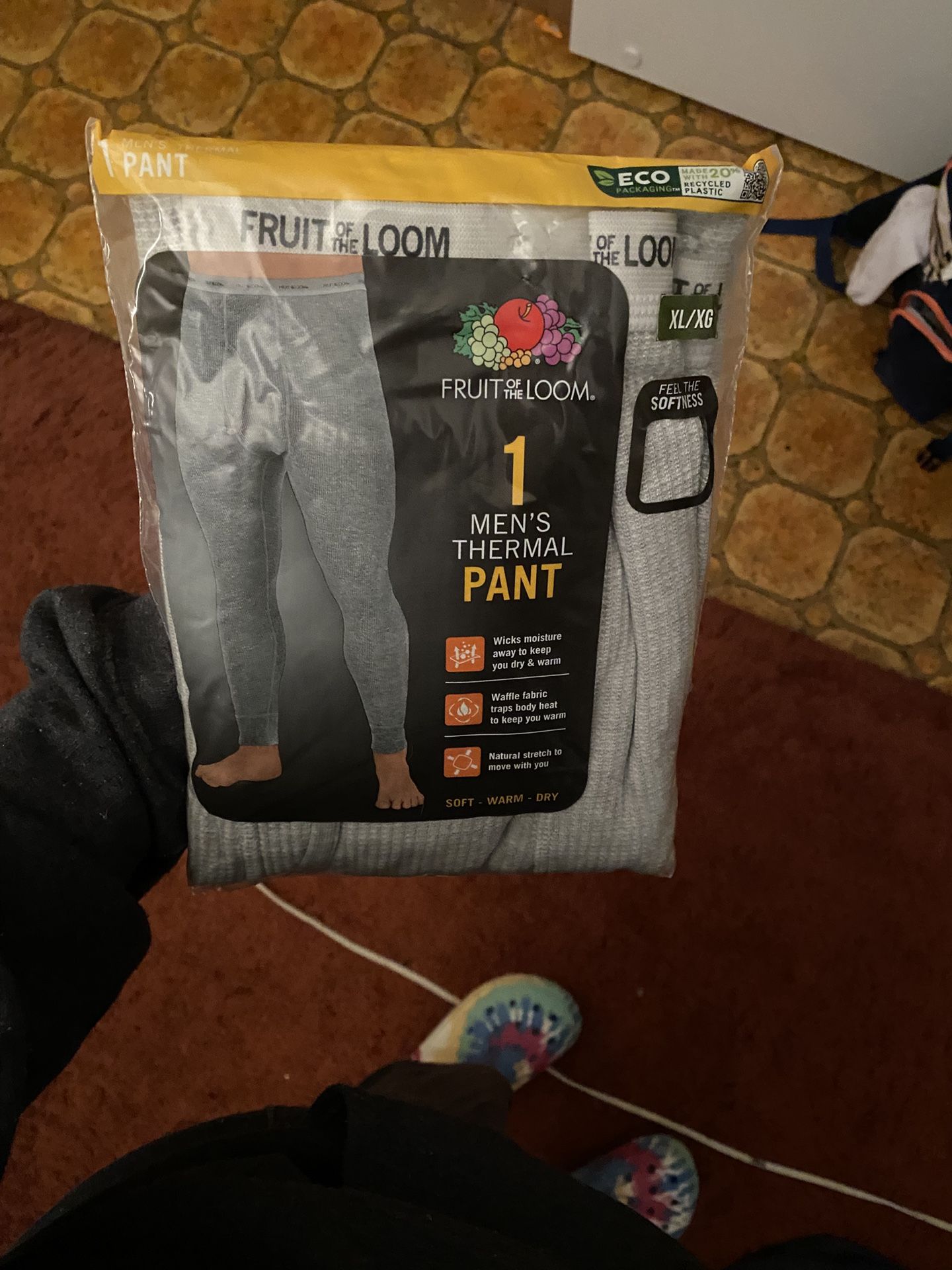 Fruit of the Loom Men's Thermal Pants 