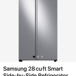 Brand New Samsung 28 cu ft Side-by-Side Refrigerator – $1,499 MSRP