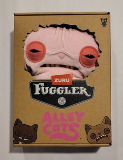 New Fuggler Alley Cats Wrinkle McStinkles Plush Sphinx 9" Plush Toy Pink Zuru