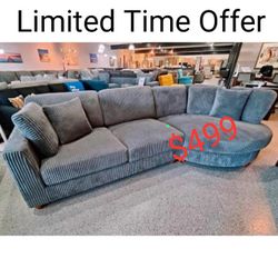 Living Room 2 Piece Sectional Couch  - Limited Time Offer 