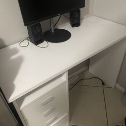 White desk
