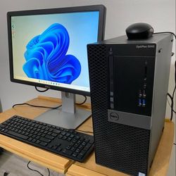 Dell OptiPlex 5040 desktop Computer 
Intel Core i7-6700 3.40GHz 
8GB RAM 
256GB SSD 
Win11,WIFI, Microsoft Office installed.  Nothing wrong. ** NO TRA