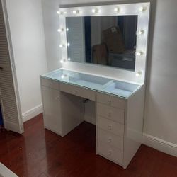 White Vanity Led Lights Make Up Table New