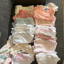 Baby girl onesies 0-3 Months